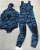 camo spearfishing suit