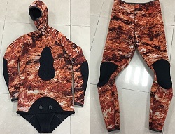 new camo spearfishing suit
